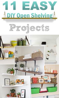 the 11 easy diy open shelving projects