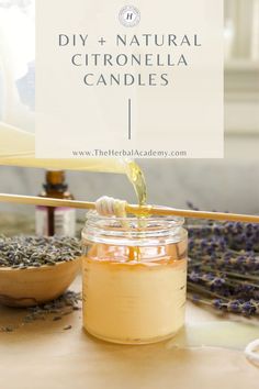 homemade diy and natural citronella candles