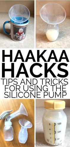 the instructions for how to make hakka hacks and tricks for using the silconepump