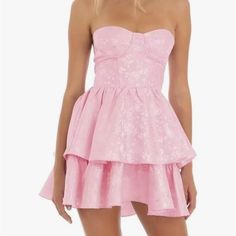 Xxs Pink Hoco Dress! Open To Offers!! Brand New And Never Worn Trendy Mini Dress With Sweetheart Neckline For Spring, Casual Strapless Mini Dress For Cocktail, Pink Hoco Dress, Prom Dress Inspo, Winter Ball, Hoco Dress, Dress Inspo, Hoco Dresses, Bat Mitzvah