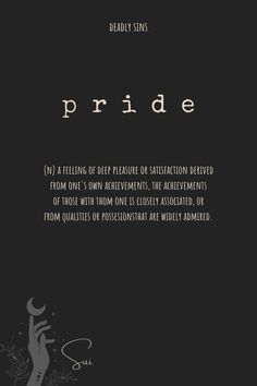 the cover for pride, with an image of a woman's hand holding a flower