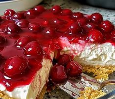 Easiest No-Bake Cherry Cheesecake