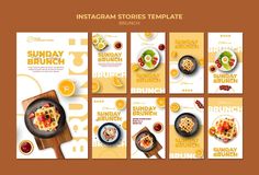 the instagram stories template for sunday brunch