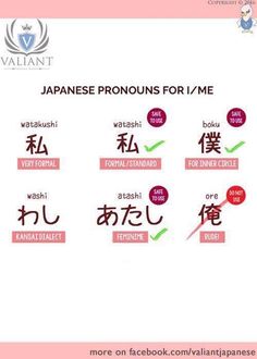 japanese pronouns for i / me - screenshoto video game