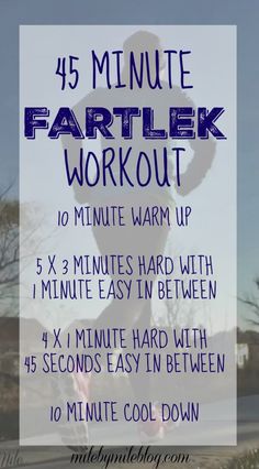 a sign that says, 5 minute fartlek workout