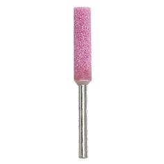 a pink sparkler on a white background with a silver tip in the foreground