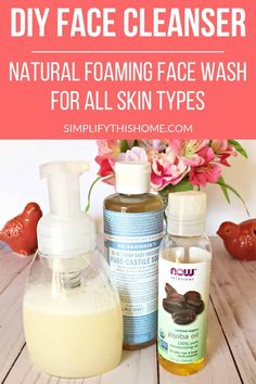 Diy Face Cleanser, Diy Facial Cleanser, Face Cleaner, Haut Routine, Natural Face Wash