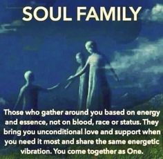 an image of a family holding hands with the words soul family above it, in front of