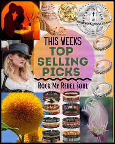 This weeks Top Selling Picks from our Bohemian Lifestyle Magazine Group! The leather top hat is one I own & always being asked where to get it! Sunflower & Prairie Smoke seeds always popular. Unisex stackable leather bracelets & zodiac sphere rings! Wedge sandals for summertime! Leather Top Hat, Leather Bracelets, Lifestyle Magazine, Found On Amazon, Hippie Chic, Cuff Bangles, Top Hat