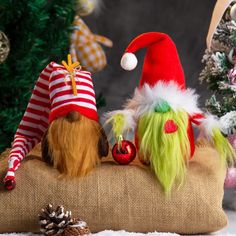 PRICES MAY VARY. 🎄【Unique Christmas Gnomes Ornaments】——The perfect combination of the classic restored green-bearded gnomes and cute animal gnomes, the unique style will bring family happiness. Their beards, arms, hats, Christmas balls, bells and shapes clearly accentuate the Christmas theme and festive mood. They make the best plush Christmas gnome gifts. 🎄【Quality Materials and Handmade】--The Christmas gnomes are all handmade by professional craftsmen. The hat is made of high-quality knitted Gnome Hat Christmas, Gnomes Made From Christmas Trees, Santa Gnome Tree, Gnome Ornaments Michaels Stores, Handmade Gnomes Michaels Stores, Cjritmas Tree Gnome, Artificial Christmas Tree Gnomes, Yarn Hats Gnome, Christmas Gnomes For Door