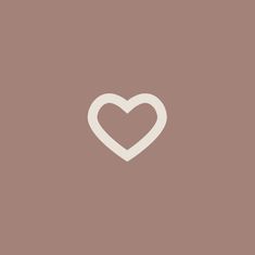 a white heart on a brown background