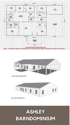 Ashley 45′ x 60′ – 4 bedroom – 3 bathroom (2700sq ft main living with  Playroom, Office & Storage Room 45′ x 24′ Carport. One Story Barndominium Floor Plans 4 Bedroom, 5 Bedroom Metal House Plans, 4 Bedroom Single Story Barndominium, Simple 4 Bedroom Barndominium, 3 Bedroom With Office Barndominium Floor Plans, 4 Bedroom Barndominium Floor Plans With Playroom, 3 Bedroom Open Floor Plan Barndominium, 40 X 60 Barndominium Floor Plans 4 Bedroom, 50 X 60 Barndominium Floor Plans