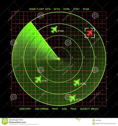 an image of a green target on a black background