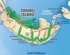 a map of the sanibe island area