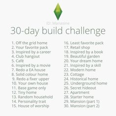 the 30 - day build challenge is shown in green and white, with an arrow pointing to