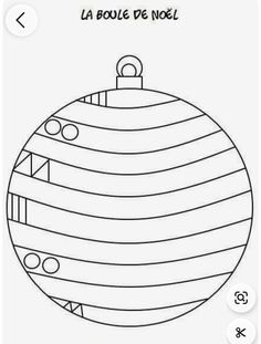 a christmas ornament with the words la boule de noel written on it