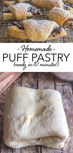 homemade puff pastry is ready in 10 minutes and it's so easy to make