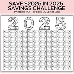 the printable savings challenge is available for $ 25 and has been designed to help students learn