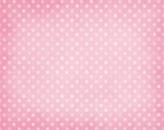 a pink background with white polka dots