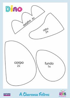 an image of the shape and size of shoes for children to sew with text