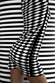 . Ad Infinitum, Black And White Striped Dress, White Picture, Life Photo, White Striped Dress, Black White Fashion, Op Art, Black And White Colour