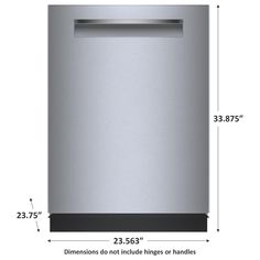 an image of a dishwasher with measurements