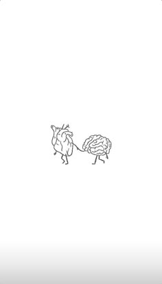 a black and white drawing of a bird pulling a human brain on a string with it's tail