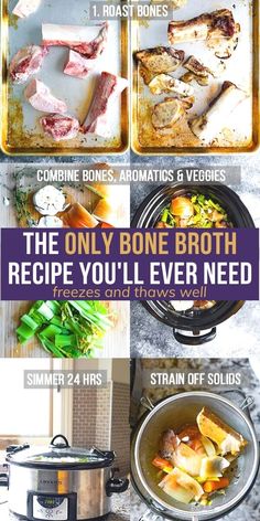 the only bone broth recipe you'll ever need is freeze and thre will