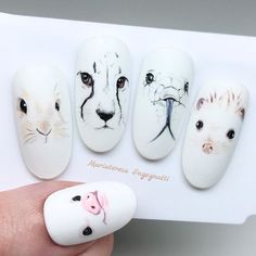 Animal Nail Designs, Fantasy Nails, Nails Only, Bedroom Decor Design, Cat Nails