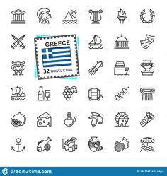 Greek Food Illustration, Greek Small Tattoos, Greek Themed Tattoos, Santorini Tattoo, Simple Greek Tattoos, Greek Art Tattoo Minimalist, Tattoos Mum, Small Greek Mythology Tattoos, Greek Inspired Tattoos