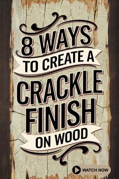 Achieve the perfect vintage, distressed style with these 8 amazing DIY crackled paint techniques! From creating subtle textures to bold crackling effects, this tutorial will guide you through easy methods to transform your furniture, crafts, and home decor. Perfect for upcyclers and creative DIYers. Watch now and get inspired to add character to your projects!