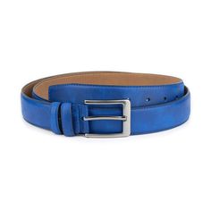 Elevate your formal attire with our Men's Royal Blue Belt, a sophisticated accessory designed for the modern gentleman. Crafted from genuine leather, this belt combines durability with a luxurious feel, making it an essential addition to any wardrobe. Measuring 1 3/8" (3.5 cm) in width, it offers a comfortable and secure fit, perfect for dress occasions and business settings. The striking royal blue color adds a bold and stylish flair to your ensemble, making it an excellent choice for those who Formal Leather Belts And Suspenders With Self Belt, Modern Leather Belt For Semi-formal Occasions, Leather Belt With Removable Buckle For Semi-formal Occasions, Formal Leather Belts And Suspenders With Matching Belt, Formal Leather Belts And Suspenders, Modern Leather Belt Buckles, Modern Leather Belt Buckles For Office, Modern Fitted Belts For Formal Occasions, Modern Fitted Belt For Formal Wear