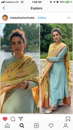 Suits Designs Indian Style, Suit Designs Indian Style, Banarsi Dupatta, Plain Suit, Pakistani Mehndi, Silk Kurti Designs, Mehndi Dress, Sanya Malhotra, Instagram Add