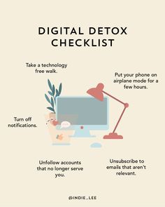 Digital Minimalism, Indie Lee, Detox Challenge, Detox Tips, Digital Detox, Journal Writing Prompts, Self Care Routine, Mental Wellness