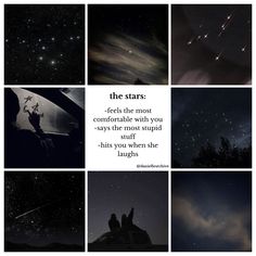 the stars are shining in the night sky and there is a quote on it that says,