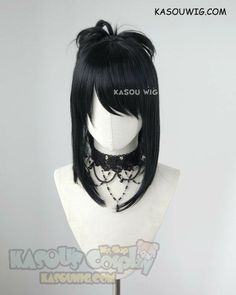 Kasou Wig, Tokyo Revengers X Reader, Black Cosplay Wig, Black Cosplay, Hair Sketch, Christmas Hairstyles