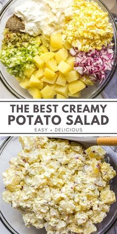 the best creamy potato salad recipe is easy and delicious