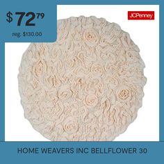 a round rug with flowers on it for $ 72 99