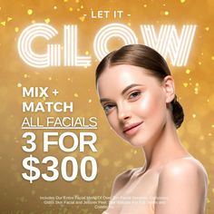 Get Your Skin Glowing For New Years Eve! ✨ Our Skin Experts have over 20+ Facials (and customized recommendations 🙌) to get your skin immediately glowing. Select Any 3 For $300! ➡️ Book your facial in-clinic or online at dermaenvy.com/bookonline Facial Services, Back Facial, Microdermabrasion Facial, Acne Free Skin, Chemical Peels, Medical Aesthetics, Laser Clinics, Facial Peel