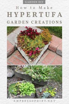 how to make hypertufa garden creations