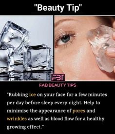 What Does Ice Do To Your Skin, What Does Ice Do To Your Face, Ice Pack For Face, Ice On Your Face, Beginner Skin Care Routine, Facial Routine Skincare, Natural Skin Care Ingredients, Clear Healthy Skin, Natural Skin Care Remedies