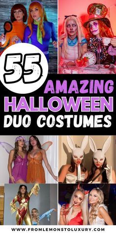 the cover of 55 amazing halloween duo costumes