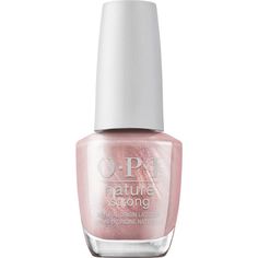 OPI NATURE STRONG - Natural Origin Nail Lacquer - Intentions are Rose Gold / 0.5 oz. Shimmery Nail Polish, Nail Polish Opi, Natural Nail Polish, Vegan Nail Polish, Cover Fx, Lip Hair, Strong Nails, Laura Geller, Face Hair