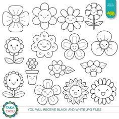 you will receive black and white flowers to print on the back of your bag or backpack