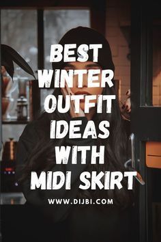 Midi Skirt Outfit Winter