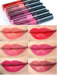 NYC New York Color Smooch Proof Liquid Lip Stain: Review and Swatches Nyc Makeup, Maybelline Lipstick, Lip Stains, Makeup Lips, Raspberry Sorbet, Lipstick Collection, Makeup To Buy, Beauty Products Drugstore, Makeup Swatches