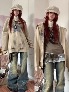 How To Style Jean Cargo Pants, Subtle Punk Outfits, Layered Clothing Aesthetic, Via Li Outfits, Natural Outfits Aesthetic, Outfits On People, Japanese Street Fashion Women, 2000s Fashion Outfits Casual