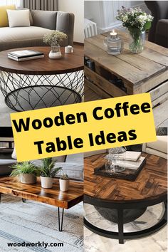 Discover stunning wooden coffee table ideas to add charm and functionality to your living room. Read the full article for creative inspiration! #WoodenCoffeeTables #LivingRoomDecor #DIYWoodProjects #InteriorDesign #FurnitureIdeas