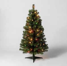 Includes One Tree Multi Color Lights Size: 3 Foot Pre Lit Slim Includes A Stand DISCLAIMER: THIS BOX HAS BEEN OPENED FOR CHECKING PURPOSES Christmas Tree Multicolor Lights, Christmas Tree Multicolor, 3ft Christmas Tree, Alberta Spruce, Christmas Tree Clear Lights, Charlie Brown Christmas Tree, Realistic Artificial Christmas Trees, Pretty Christmas Trees, Twinkly Lights