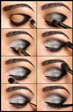 12 Awesome Smokey Eyes Tutorials {The Weekly Round Up} - Titicrafty by Camila Smokey Eyes Tutorial, Teknik Makeup, Make Up Diy, Smokey Eye Tutorial, Smokey Eye Makeup Tutorial, Smink Inspiration, Beauty Make-up